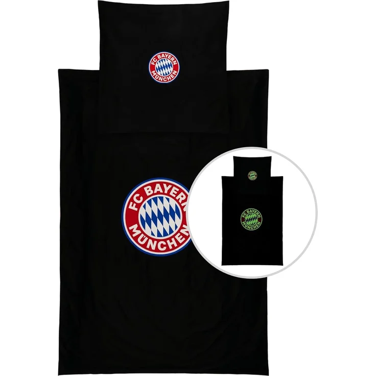FC Bayern München Bettwäsche FC Bayern München Bettwäsche Glow in the dark Arena I 135x200, Baumwolle – Bild 8