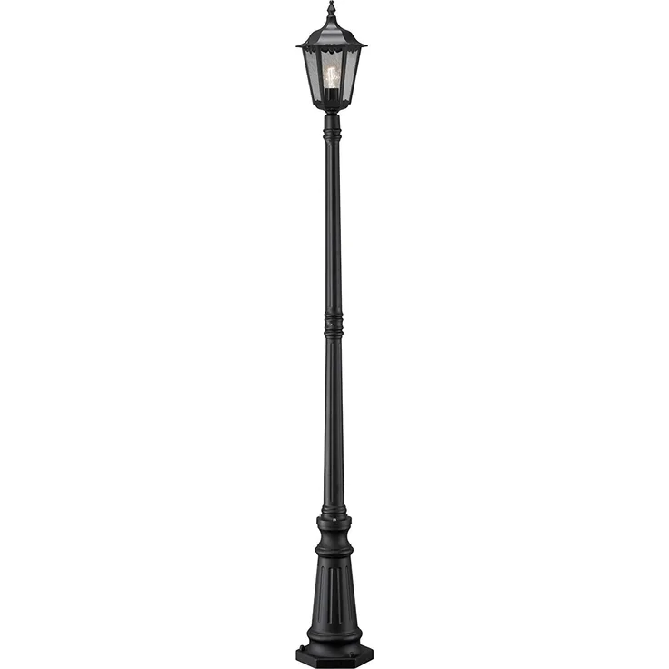 KONSTSMIDE Firenze Schwarze Kandelaber Wegeleuchte 2100mm