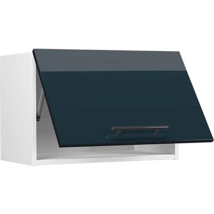 Hängeschrank Fame-Line Dunkelblau Hochglanz 60 cm Flach Vicco – Bild 3