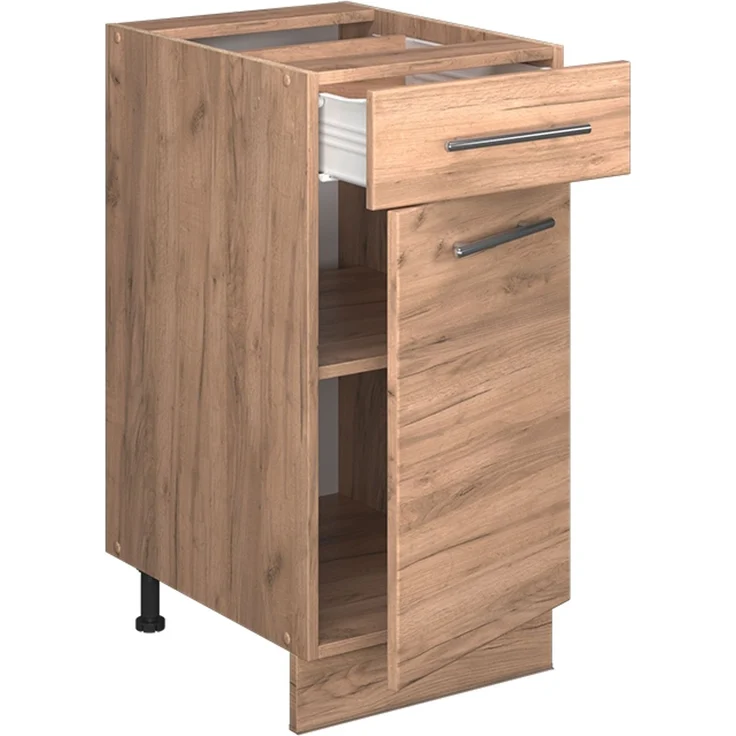 Küchenunterschrank Fame-Line Goldkraft Eiche 40 cm , AP Marmor Vicco – Bild 5