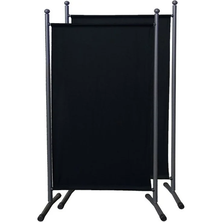 Quick Star Paravent 2 Stück Stellwand 180x78cm Schwarz (2 Stück) – Bild 4