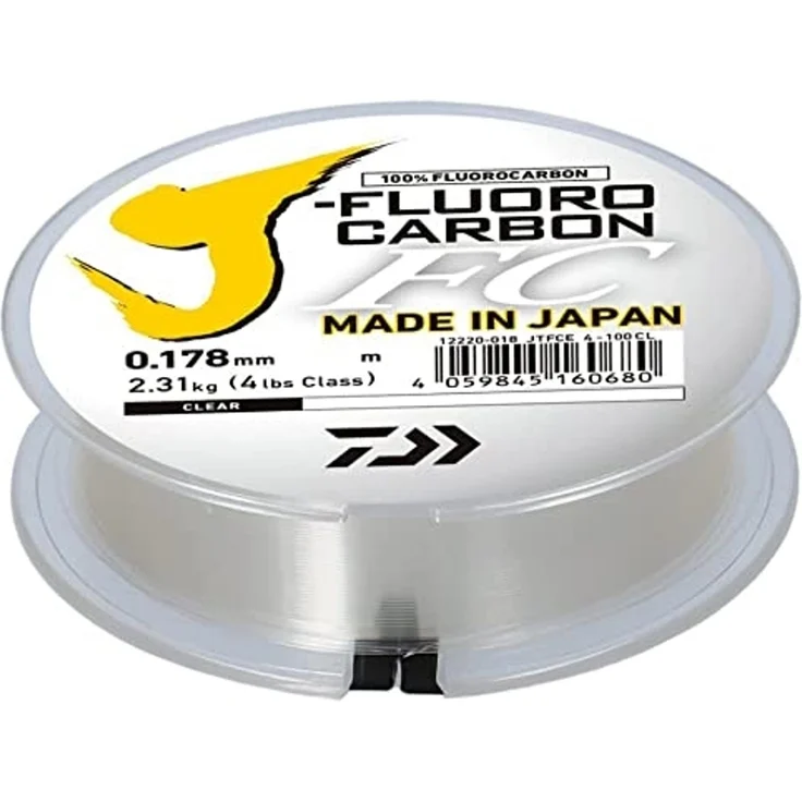 Daiwa Vorfachschnur, 100 m Länge, Daiwa J-Fluorocarbon(E) 100m 0.298mm Vorfachmaterial – Bild 1