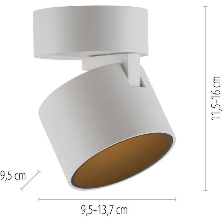 Paul Neuhaus LED Deckenspot LED Deckenlampe Spot PURE CUP, Verstellbarer Spot, 1xLED/13Watt, warmweiß, Spotköpfe schwenkbar schwenkbar dimmbar – Bild 3