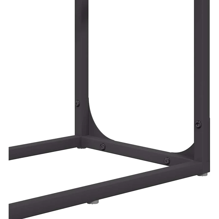 vidaXL Brennholzregal Schwarz 60x25x100 cm Kaltgewalzter Stahl 864327 – Bild 8