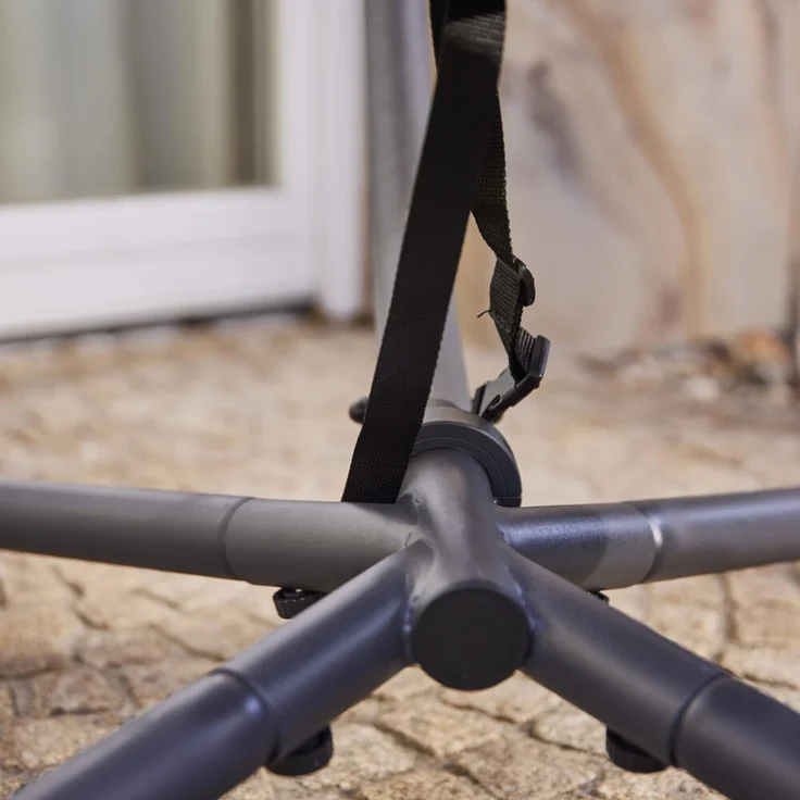 Siena Garden Hängesessel LAGOMA black Hängekorb mit Kissenauflage – Bild 8