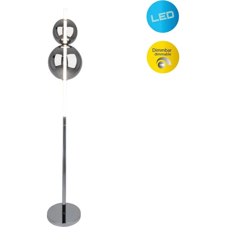 näve Stehlampe NOVA, Dimmfunktion, LED fest integriert, Warmweiß, Dimmbar, transparent – Bild 5