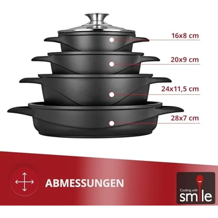 Smile 10-teiliges Kochgeschirr-Set MGK-17 – Bild 2
