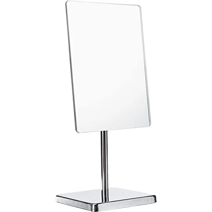 Testrut Rechteckiger Standspiegel, verchromt, neigbar, 37,5 cm, großflächige Spiegelfläche in Silber – Bild 1