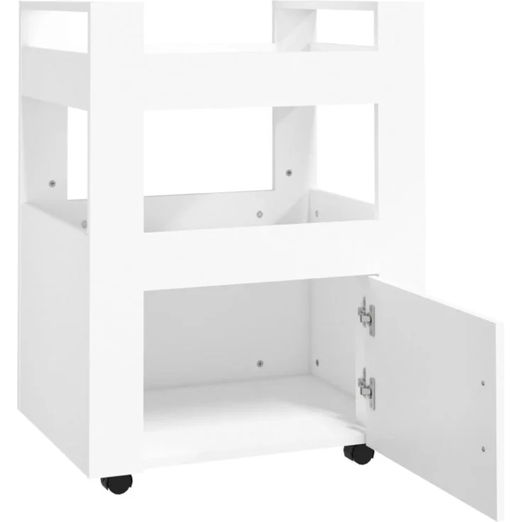 vidaXL Küchenwagen Weiß 60x45x80 cm Holzwerkstoff 816824 – Bild 7