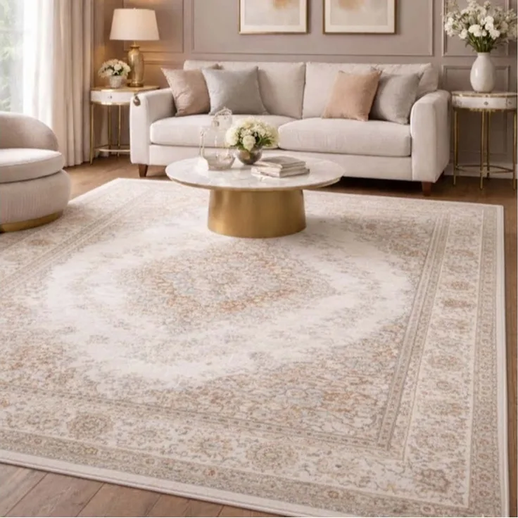 TaraCarpet Teppich TaraCarpet Ziegler Wohnzimmer,Schlafzimmer,Esszimmer, rechteckig, Höhe: 9 mm, Wohnzimmer, Schlafzimmer, Esszimmer Ziegler beige 133x195