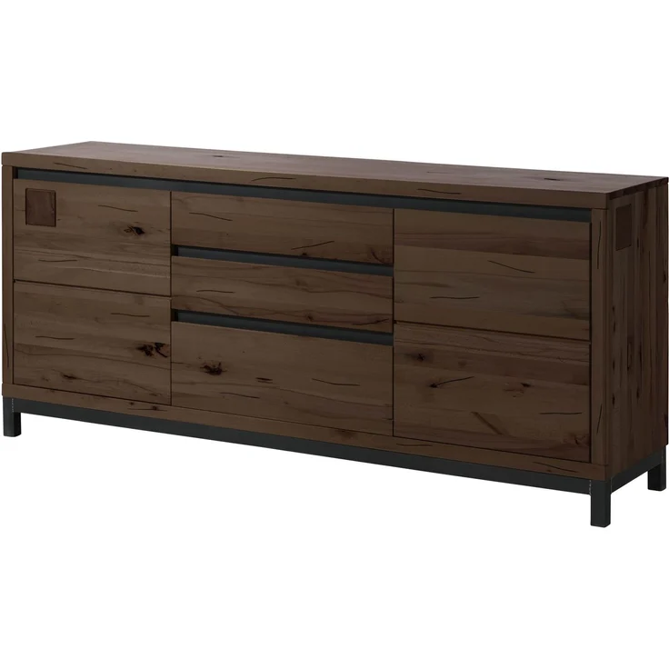 Sideboard Kernbuche 190x45x85 tabacco braun geölt VILLANDERS #251 – Bild 1