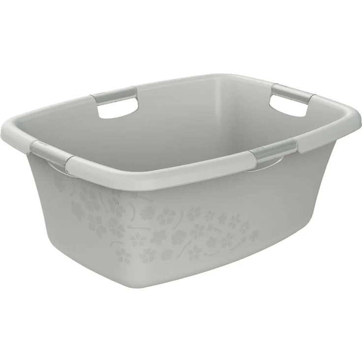 Rotho Wäschewanne Flowers 50 l Wäschekorb Wäschsammler