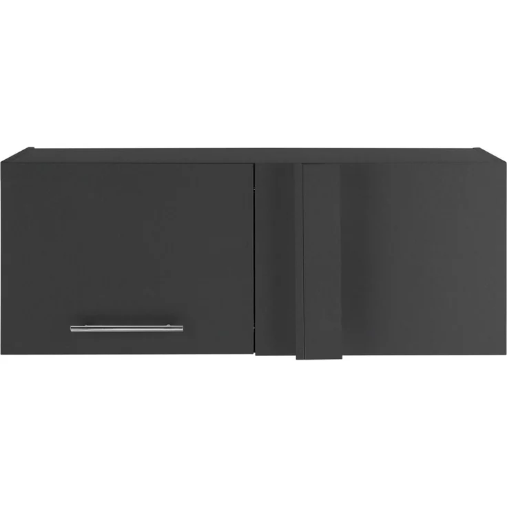 XORA 'PRIMUS' Aufsatz Eckschrank Küchenschrank, Holznachbildung anthrazit, 100 x 38 x 68 cm, Drehtür wechelbar – Bild 1