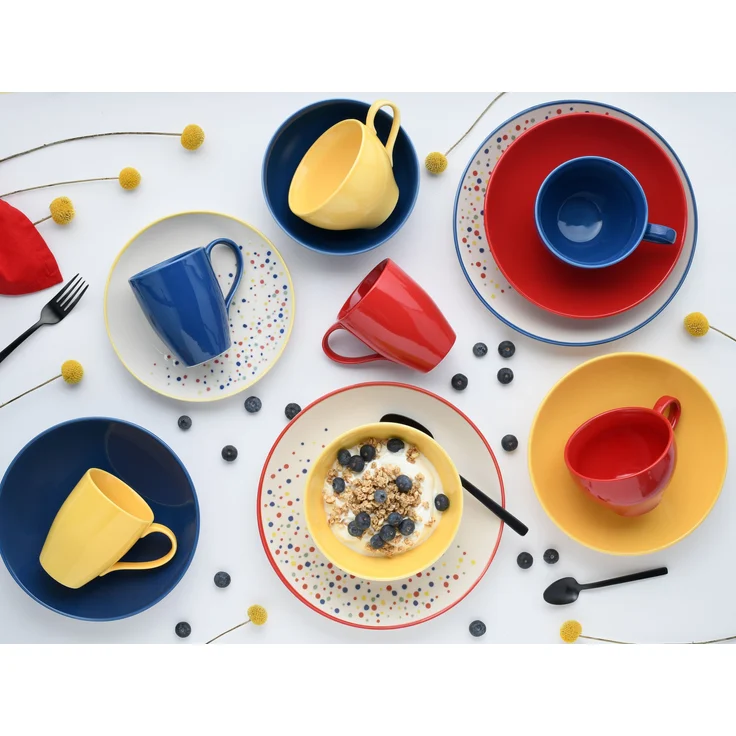 Joy Dots Rot-bunt, Kombiservice 16-tlg (mo) – Bild 7