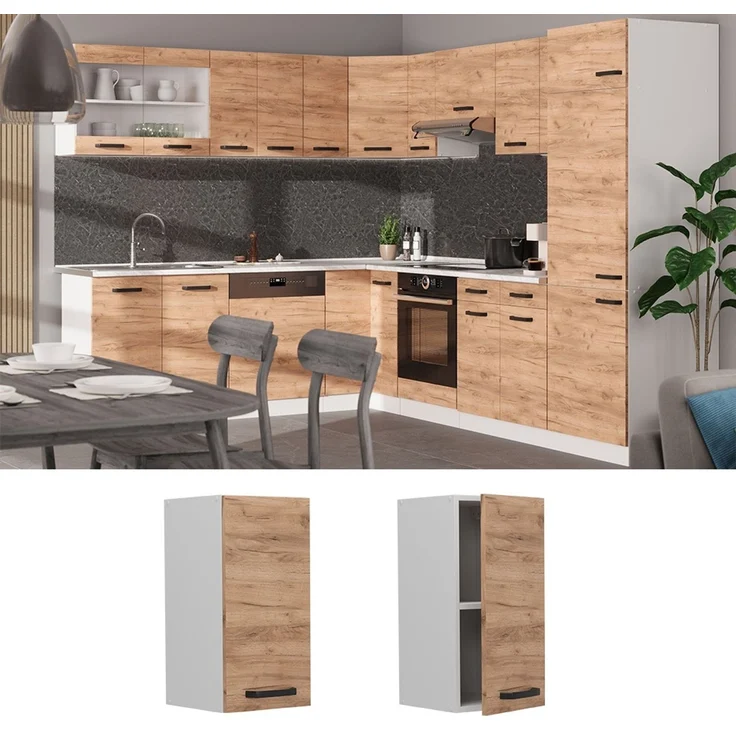 Hängeschrank R-Line Goldkraft Eiche 30 cm Vicco – Bild 2