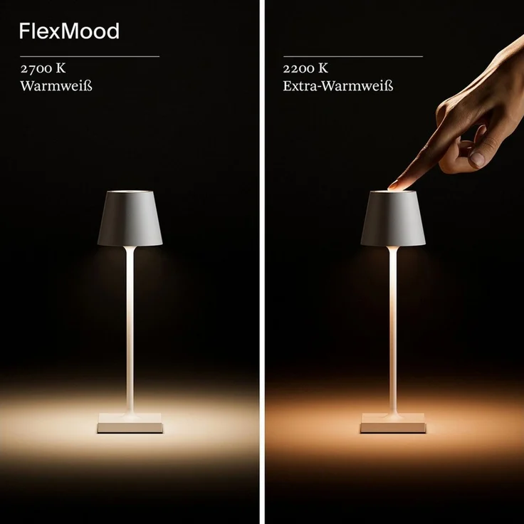 SIGOR LED Tischleuchte NUINDIE Pocket Nachtschwarz, Dimmbar, LED fest integriert, Warmweiß – Bild 2