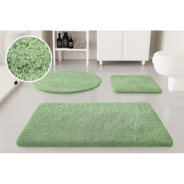 OTTO home Badematte Kaarin, Höhe 30 mm, rutschhemmend beschichtet, schnell trocknend, Polyester, rechteckig, Badteppich, getuftet, flauschig, hochflor, große Farbauswahl
