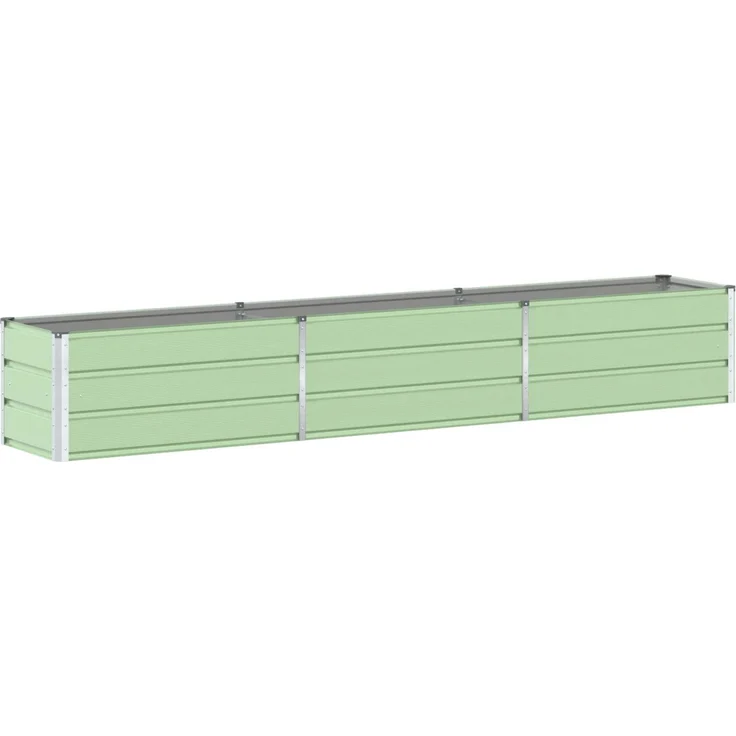 Pflanzkübel, Blumentopf, Hochbeet Pastellgrün 480 x 50 x 45 cm Verzinkter Stahl – Bild 2