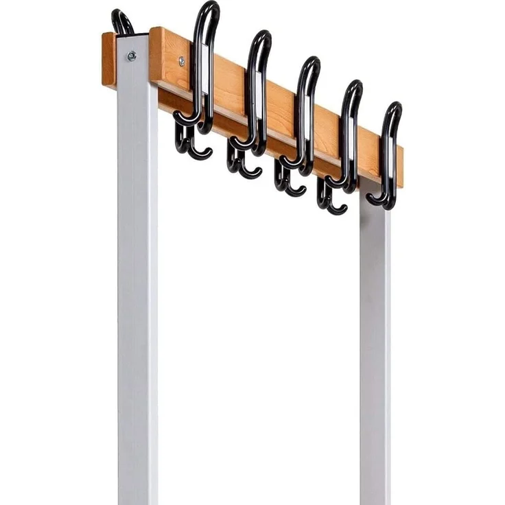 Garderobenbank doppelseitig mit Schuhrost 100 cm grau – Bild 6