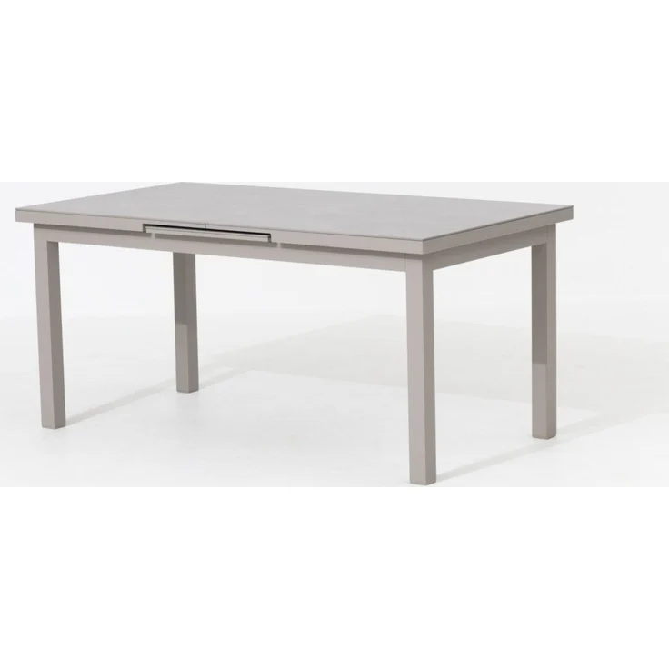Primaster Gartentisch ausziehbar Aluminium Rhodos 167/217 x 90 cm hellgrau – Bild 1