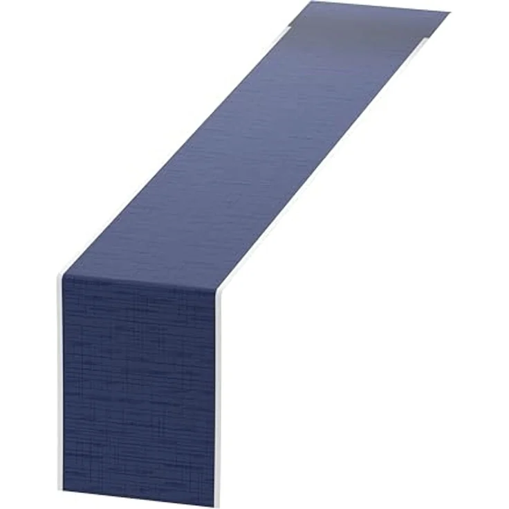 Duni Tischläufer 1 Dunicel® Tischläufer Linnea dunkelblau, 0,15 m x 20m, 178419 – Bild 2
