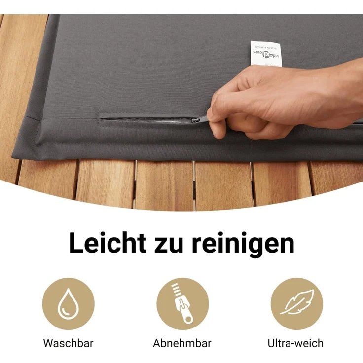 vidaXL 4-tlg. Garten-Sofagarnitur mit Kissen Grau Poly Rattan 3258336 – Bild 6