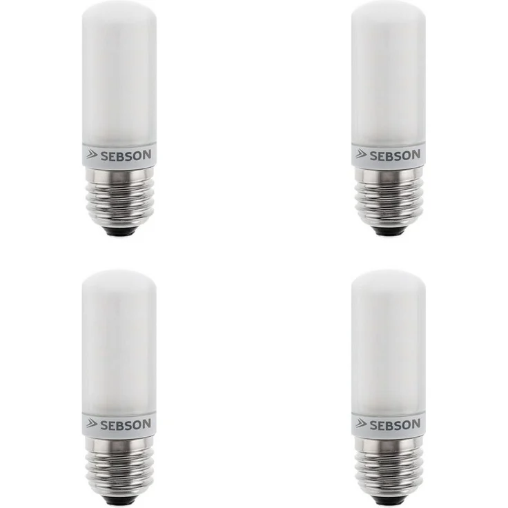 SEBSON LED-Leuchtmittel E27 LED 4W Lampe 4x - 400lm vgl. 40W Glühlampe warmweiß 3000K 280°, E27, 4 St, Warmweiß, LED Leuchtmittel, 15.000h Lebensdauer, sofort startklar, ø30x88mm – Bild 2