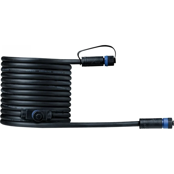 Paulmann No. 93927 Plug&Shine Connector IP68 5m Schwarz zwei Anschlüsse – Bild 1
