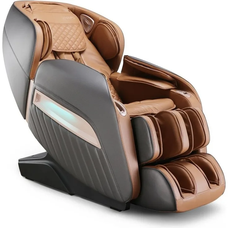 NAIPO Massagesessel Shiatsu Zero-Gravity Massagestuhl, Wärmetherapie, 3D Surround-Sound, USB, Bluetooth, Award Winner