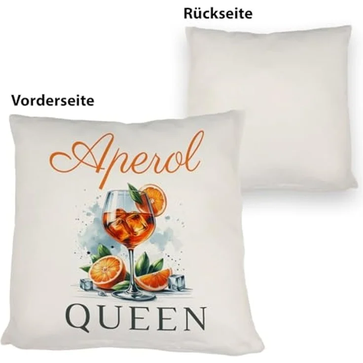 speecheese Dekokissen Aperol Queen Kissen – Bild 3