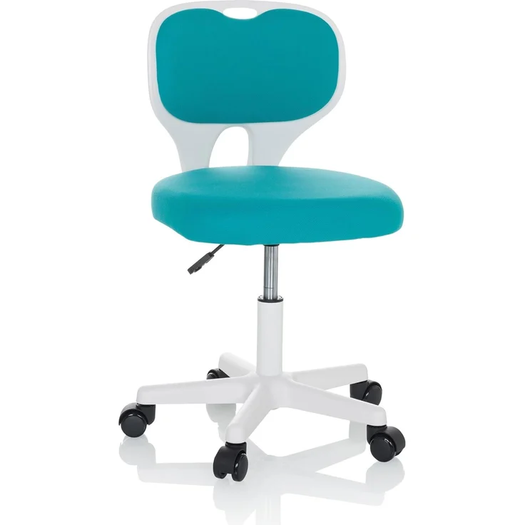 hjh OFFICE Kinder Schreibtischstuhl KIDDY TOP W Kinderbürostuhl Stoff Drehstuhl, mitwachsend, Blau, 736426 – Bild 1