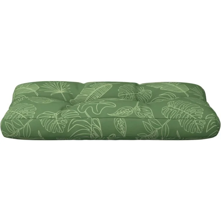 vidaXL Palettenkissen Blattmuster 80x40x12 cm Stoff 360620 – Bild 5