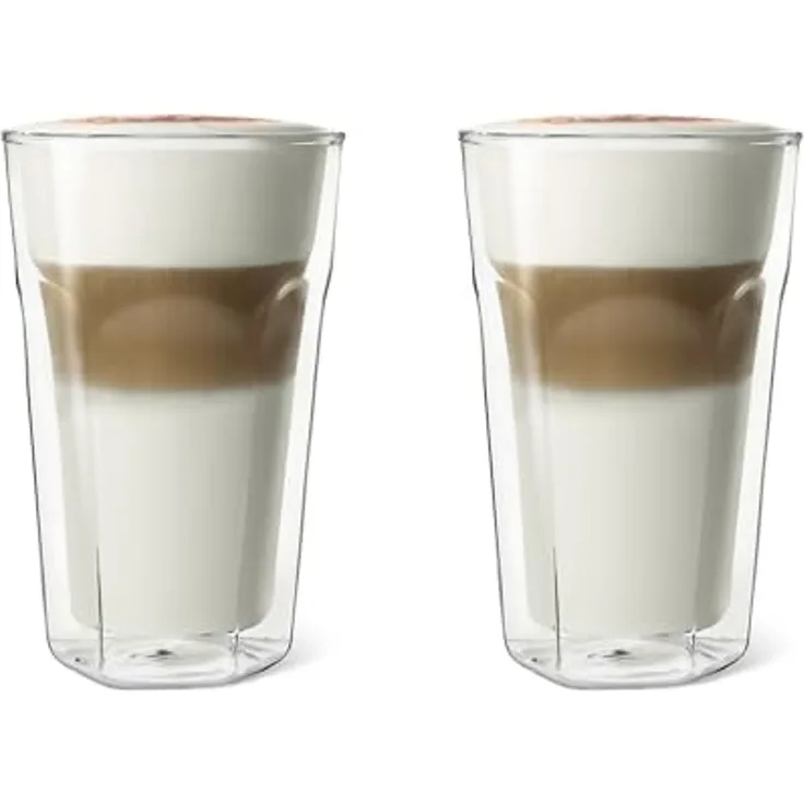 1x2 Leopold Vienna Glas Latte Macchiato doppelwandig