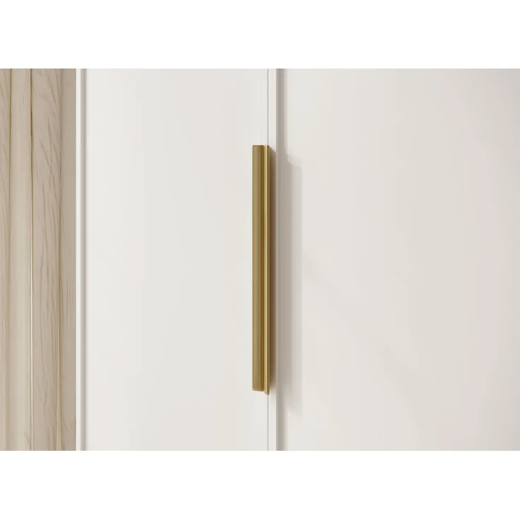 Selsey 'Frame' Kleiderschrank 3-türig mit Kleiderstange und Regalen, weiß 200 x 150 x 57 cm – Bild 6