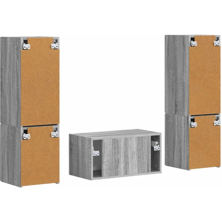 vidaXL TV-Schrankset 5 pcs Graues Sonoma Holzwerkstoff 3409102 – Bild 9
