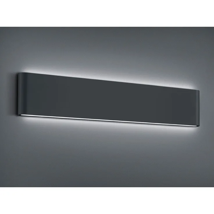 LED Außenwandleuchte THAMES Up and Down Light in Anthrazit 46,5cm breit