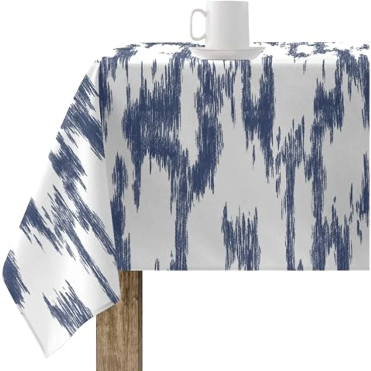 Belum Tischdecke mit Fleckenabweisend, Größe 100 x 80 cm, extraweich, Mehrfarbig, Stoff 100% Bio-Baumwolle, Modell T09 – Bild 1