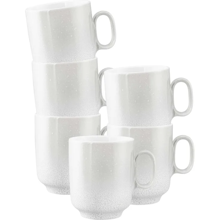 Seltmann Weiden Sento Home Henkelbecher 400 ml 6er Set - Aura white