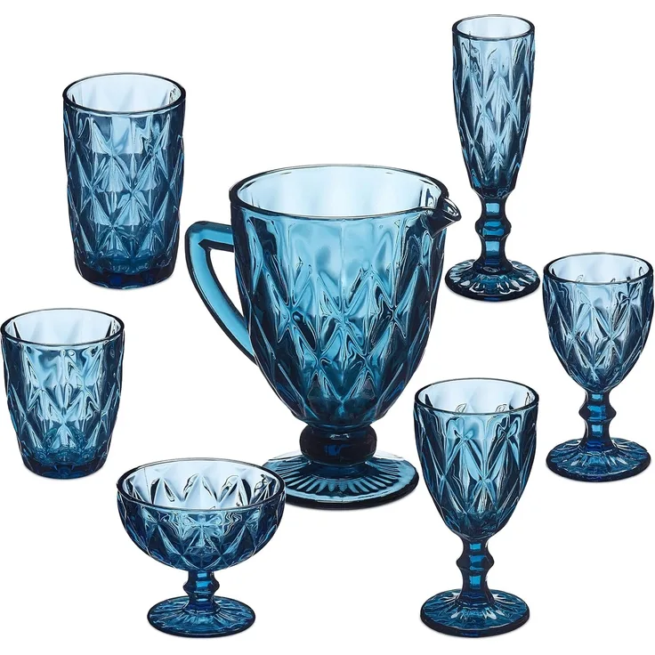 7-tlg. Gläser Set blau 10036049