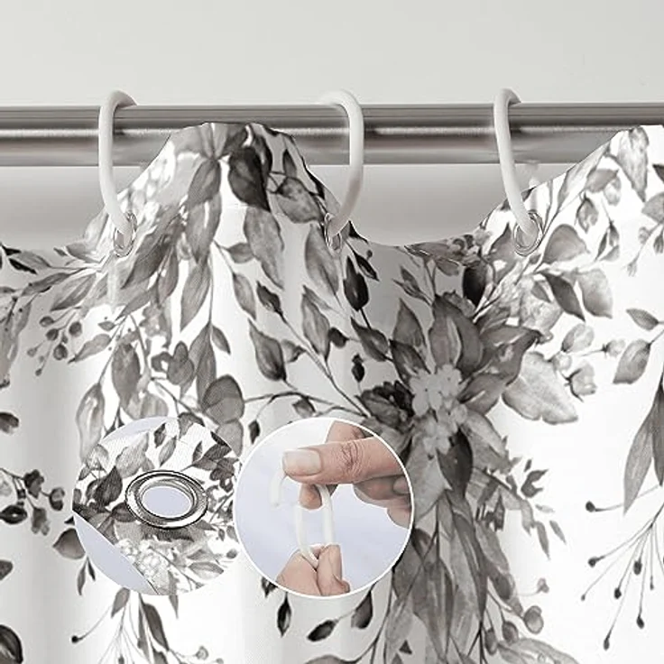 M&W DAS DESIGN Duschvorhang 180x200 Shower curtains Duschvorhang anti schimmel Waschbar – Bild 5