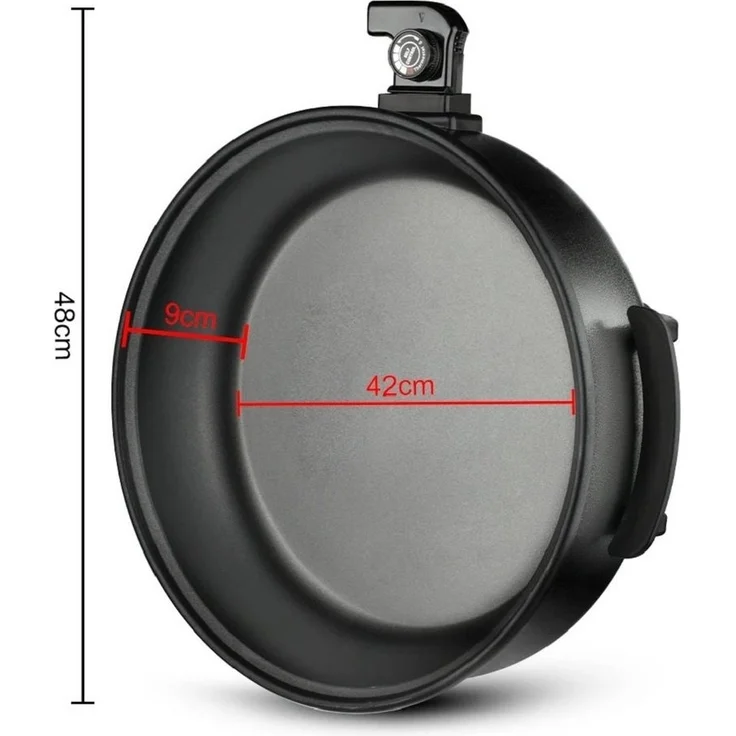 XL Elektro Multipfanne Pizzapfanne Pfanne Ø 42cm Rungassi PZP42 – Bild 2