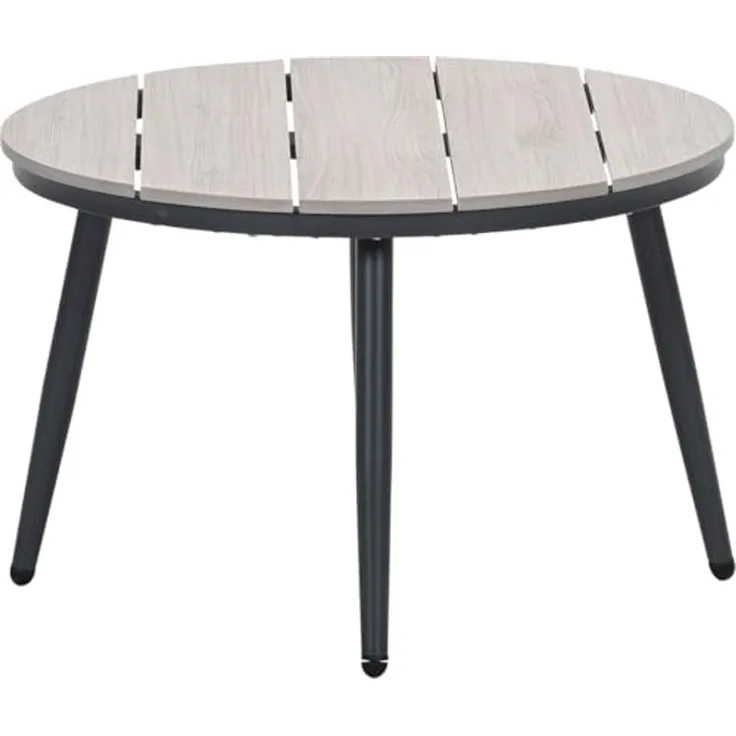Garden Impressions Gartentisch Gartentisch Loungetisch Beistelltisch Margriet rund 70 cm Nonwood (Tisch, 1-St, 1 Tisch), pflegeleicht / wetterfest / stabil