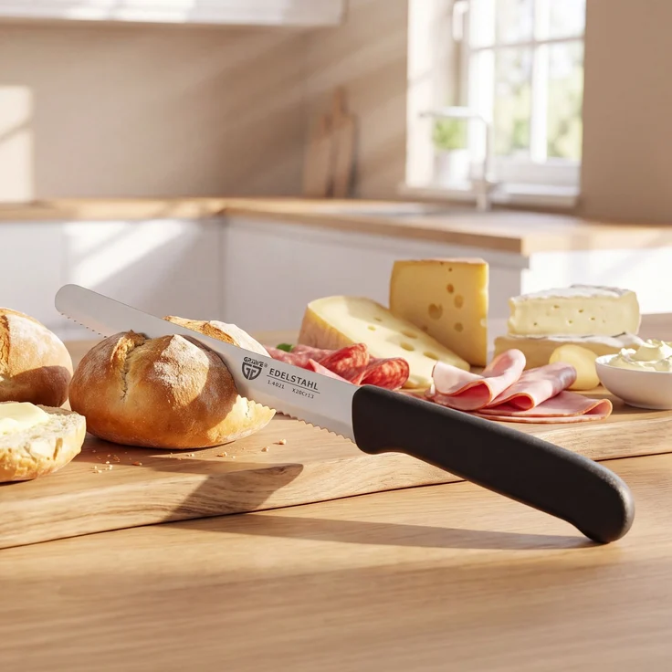 Frühstücksmesser / Brötchenmesser, 6 Stück, schwarz – Bild 4