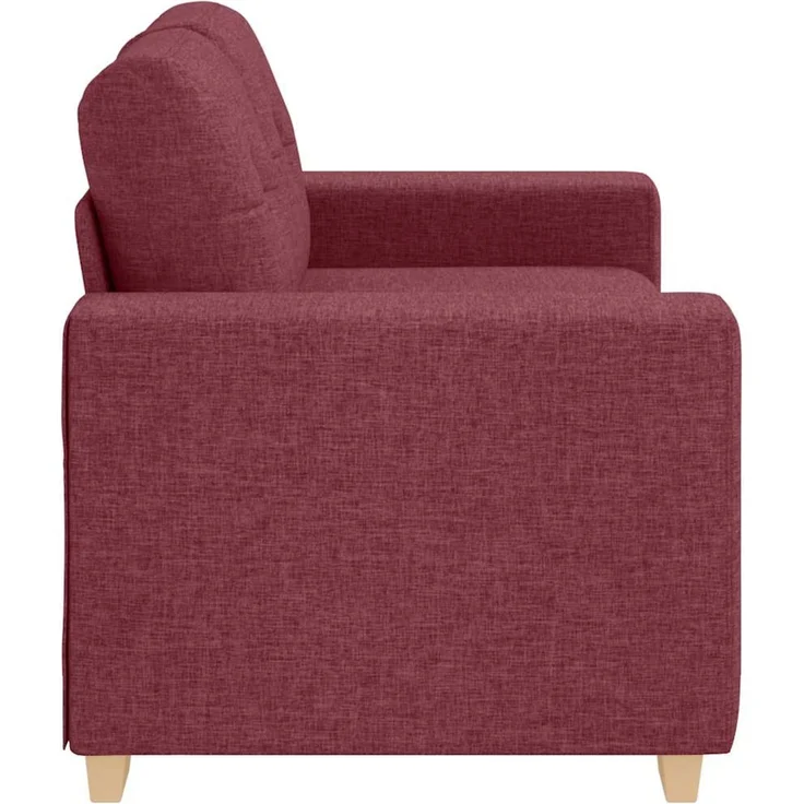 vidaXL Loveseat-Sofa Weinrot 160x77x82 cm Stoff 4105071 – Bild 5