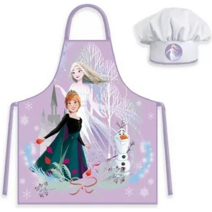 Disney Frozen Kochschürze Küchenset für Kinder – Schürze und Mütze für kleine Köche – Bild 1