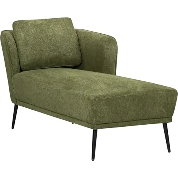 Linksseitige Chaiselongue ARTHEZE Stoff Dunkelgrün