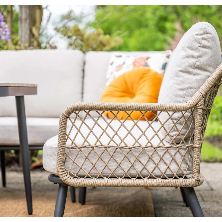 Garden Impressions Allasio Lounge- Dining Eckset - 5-tlg. - Outdoor-Design mit funktionaler Dining-Höhe – Bild 6