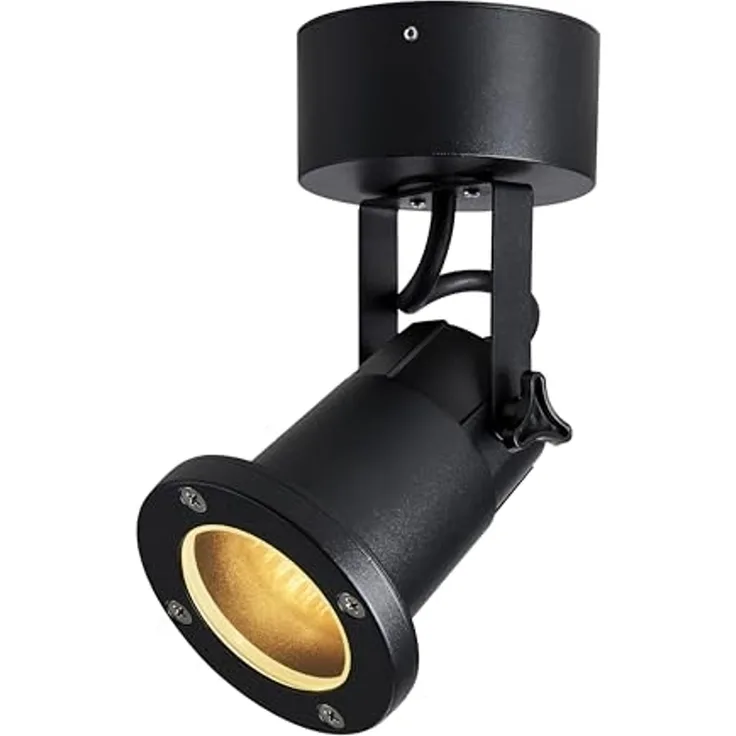 SLV Leuchte 1002867 NAUTILUS WL QPAR51 Outdoor Wandaufbauleuchte schwarz
