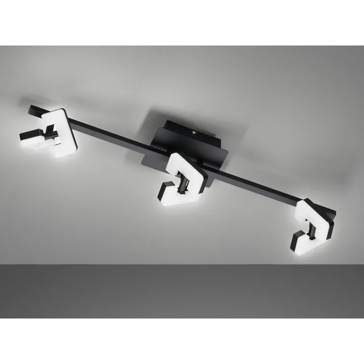 Fischer & Honsel 21402 LED Deckenstrahler Ray 3-flammig sandschwarz 3000K