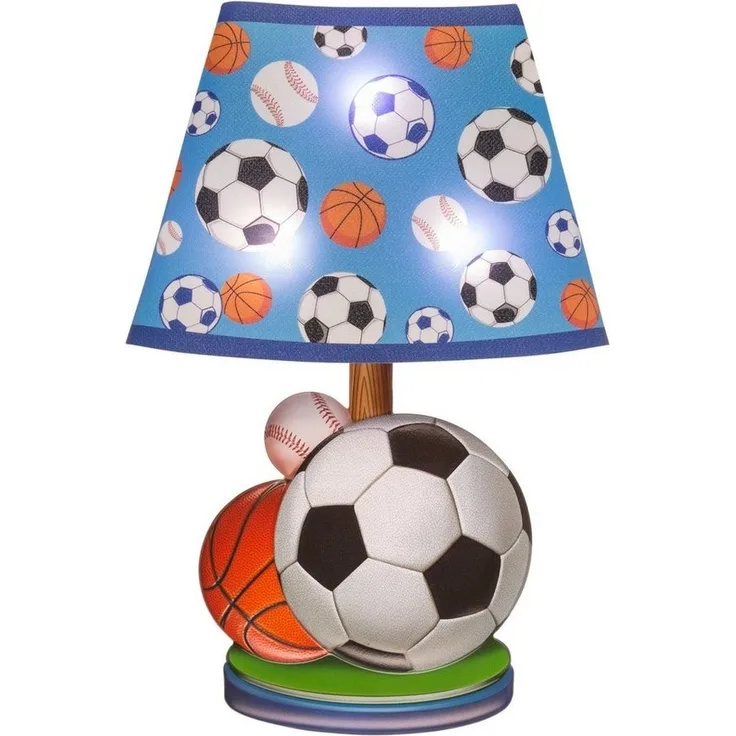 Idena 31255 - LED Wandsticker Lampe Fußball, mit Licht Sensor, ca. 31x18 cm